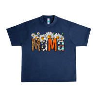 Navy western daisies mama Urban Heavy Tee - HRA Design Shop