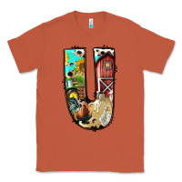 Copper farm life alphabet lowercase letters u Classic Tee - BundleAndBundleShop