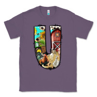 Lavender farm life alphabet lowercase letters u Classic Tee - BundleAndBundleShop