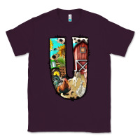 Plum farm life alphabet lowercase letters u Classic Tee - BundleAndBundleShop