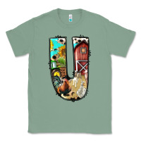 Sage farm life alphabet lowercase letters u Classic Tee - BundleAndBundleShop
