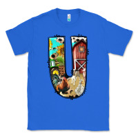 True Royal farm life alphabet lowercase letters u Classic Tee - BundleAndBundleShop