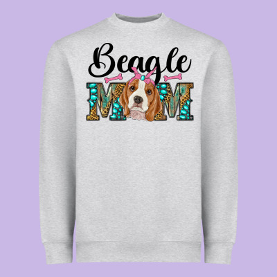 Western Beagle Mom Heavyweight Sweatshirt Designed By Ranaportraitstore