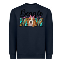 Navy western beagle mom Heavyweight Sweatshirt - RanaPortraitStore