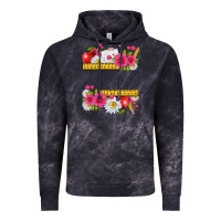 Cloud Black floral teacher Vintage Hoodie - texasbilliewilder