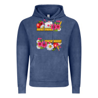 Vintage Denim floral teacher Vintage Hoodie - texasbilliewilder
