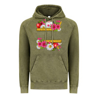 Vintage Olive floral teacher Vintage Hoodie - texasbilliewilder