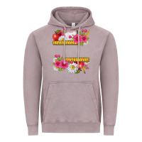 Vintage Zinc floral teacher Vintage Hoodie - texasbilliewilder