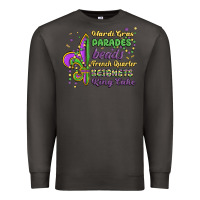 Smoke mardi gras parades beads french quarter beignets k Premium Sweatshirt - MaliasSmallBusiness