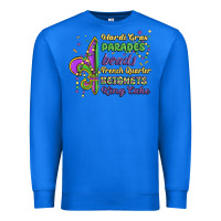 True Royal mardi gras parades beads french quarter beignets k Premium Sweatshirt - MaliasSmallBusiness