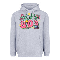 Heather Grey totally 80s retro vintage Heavyweight Hoodie - MaliasSmallBusiness