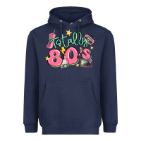 Navy totally 80s retro vintage Heavyweight Hoodie - MaliasSmallBusiness