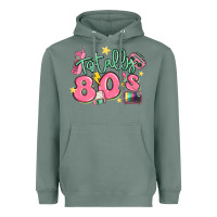 Sage totally 80s retro vintage Heavyweight Hoodie - MaliasSmallBusiness