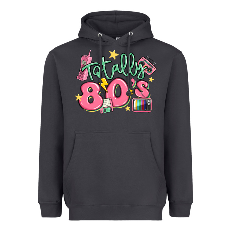 Totally 80s Retro Vintage Heavyweight Hoodie by MaliasSmallBusiness | Teevron