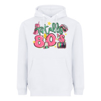 White totally 80s retro vintage Heavyweight Hoodie - MaliasSmallBusiness