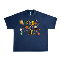 Navy trick or treat Urban Heavy Tee - CowhideDigitalArt