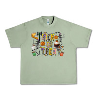 Oil Green trick or treat Urban Heavy Tee - CowhideDigitalArt