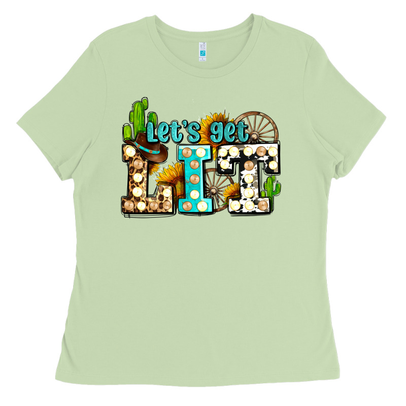 Western Lets Get Lit Ado Ladies Tee by AdoDesignShop | Teevron