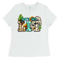 White western lets get lit ado Ladies Tee - AdoDesignShop