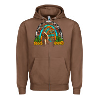 Chestnut indian headdress cactus and sunflowers rainbow Zipper Hoodie - Artiststas