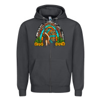 Smoke indian headdress cactus and sunflowers rainbow Zipper Hoodie - Artiststas