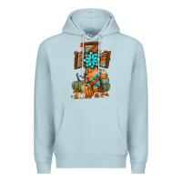 Blue Mist fall cross Premium Hoodie - BundleAndBundleShop