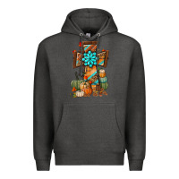 Charcoal Heather fall cross Premium Hoodie - BundleAndBundleShop