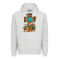Dove Grey fall cross Premium Hoodie - BundleAndBundleShop
