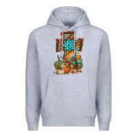 Heather Grey fall cross Premium Hoodie - BundleAndBundleShop