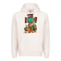 Pale Pink fall cross Premium Hoodie - BundleAndBundleShop