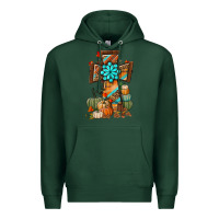 Sports Green fall cross Premium Hoodie - BundleAndBundleShop