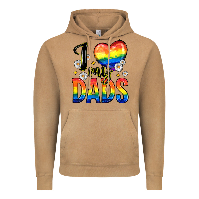 I Love My Dads Vintage Hoodie by Zillion Design Studio | Teevron