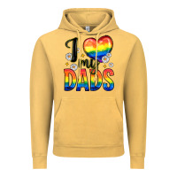 Vintage Mustard i love my dads Vintage Hoodie - Zillion Design Studio
