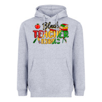Heather Grey black teacher magic juneteenth Heavyweight Hoodie - MaliasSmallBusiness