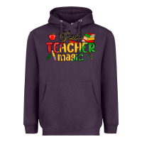 Plum black teacher magic juneteenth Heavyweight Hoodie - MaliasSmallBusiness