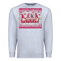 Heather Grey valentine's day gnomes Premium Sweatshirt - MaliasSmallBusiness
