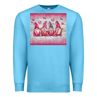 Ocean Blue valentine's day gnomes Premium Sweatshirt - MaliasSmallBusiness