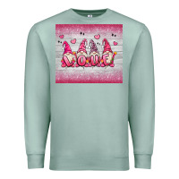 Seafoam valentine's day gnomes Premium Sweatshirt - MaliasSmallBusiness
