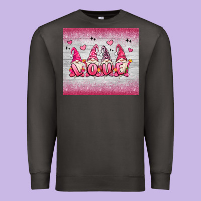 Valentine's Day Gnomes Premium Sweatshirt Designed By Maliassmallbusiness