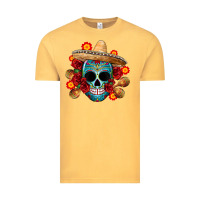 Vintage Mustard mexico skull Vintage Tee - CTS Tumbler Store