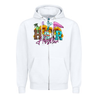 White hair hustler hairstylist Zipper Hoodie - Artiststas