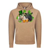 Vintage Coffee st. patrick's day charolais and black angus cows Vintage Hoodie - RanaPortraitStore