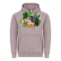 Vintage Zinc st. patrick's day charolais and black angus cows Vintage Hoodie - RanaPortraitStore