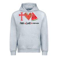 Heather Grey Faith Love Watermelon Urban Hoodie - Bettercallsaul