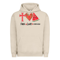 Pigment French Oak Faith Love Watermelon Urban Hoodie - Bettercallsaul