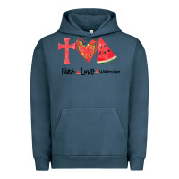 Pigment Midnight Navy Faith Love Watermelon Urban Hoodie - Bettercallsaul
