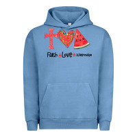 Pigment Pebble Blue Faith Love Watermelon Urban Hoodie - Bettercallsaul