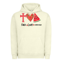 Pigment Pistachio Faith Love Watermelon Urban Hoodie - Bettercallsaul