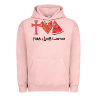 Pigment Salmon Faith Love Watermelon Urban Hoodie - Bettercallsaul