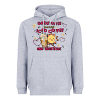 Heather Grey great days start with iced coffee and gratitude Heavyweight Hoodie - MaliasSmallBusiness